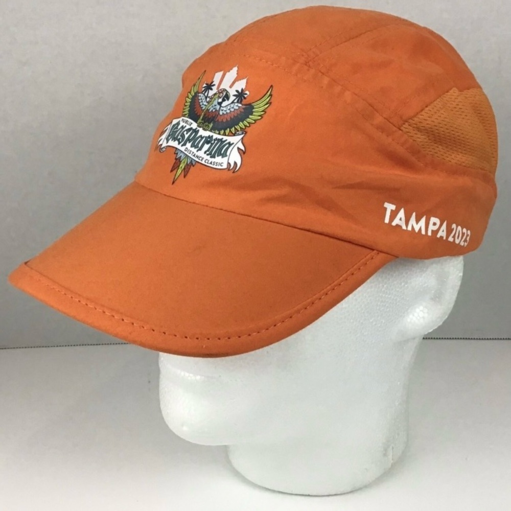 2023 Gasparilla Hat Distance Race Running Bright Orange Go Time Tampa Florida